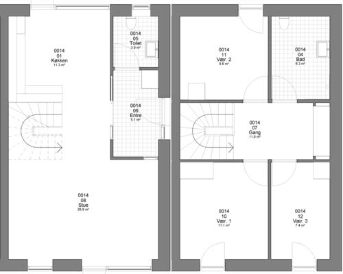 4 værelses hus i Haderslev