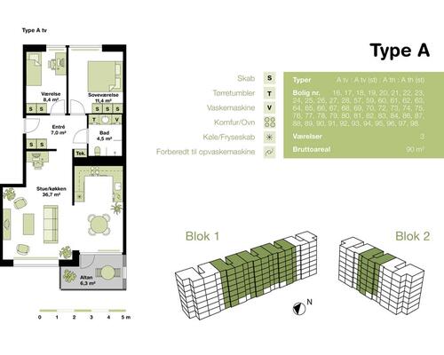 3 værelses lejlighed i Søborg