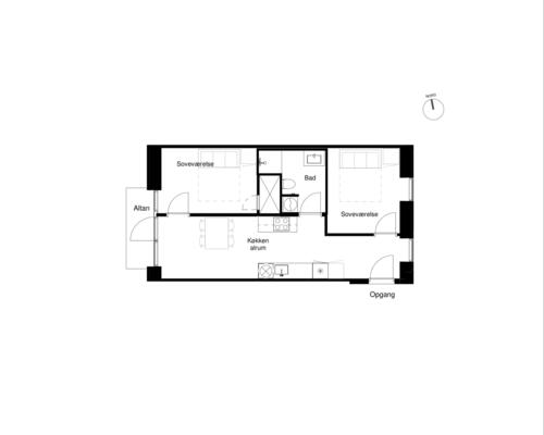 3 værelses lejlighed i København S