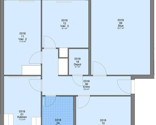 4 værelses lejlighed i Ringkøbing