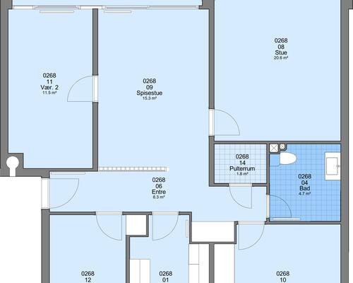 4 værelses lejlighed i Ringkøbing