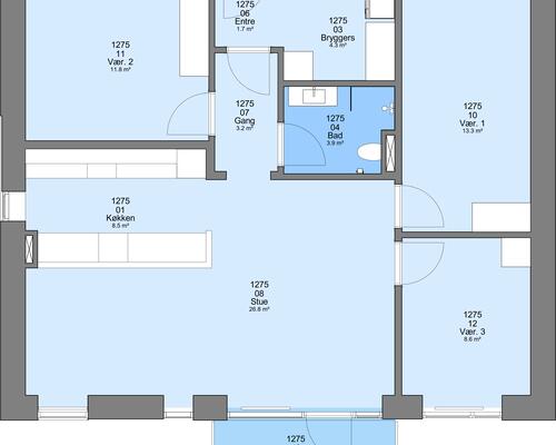 4 værelses hus i Ringkøbing