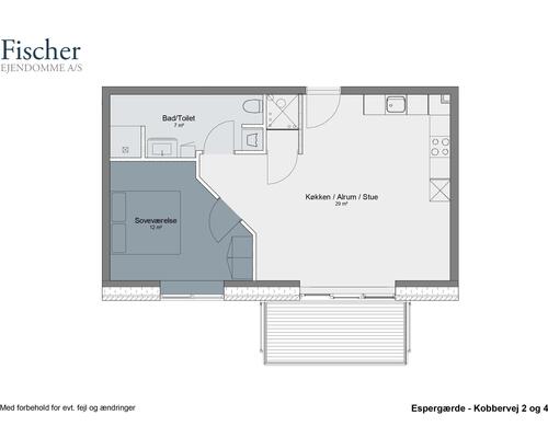 2 værelses lejlighed i Espergærde