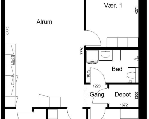 4 værelses lejlighed i Vejen