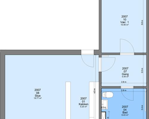 2 værelses lejlighed i Randers
