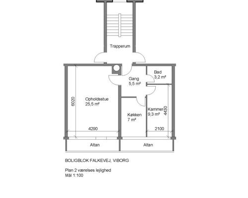 2 værelses lejlighed i Viborg