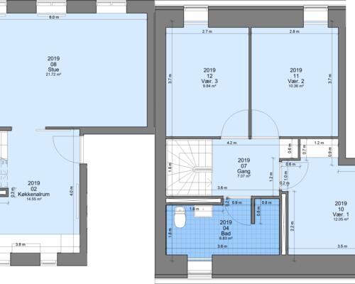 4 værelses lejlighed i Randers