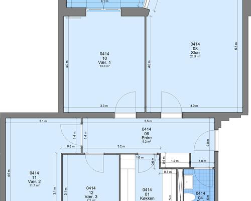 4 værelses lejlighed i Randers SV