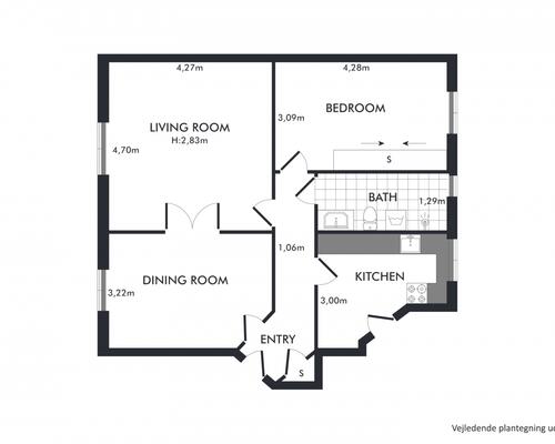 Lækker nyistandsat lejlighed centralt i Hellerup