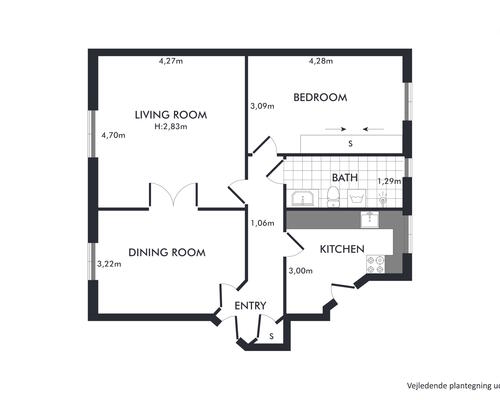 Lækker nyistandsat lejlighed centralt i Hellerup