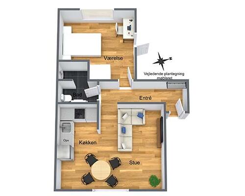 2 værelses lejlighed i Aalborg