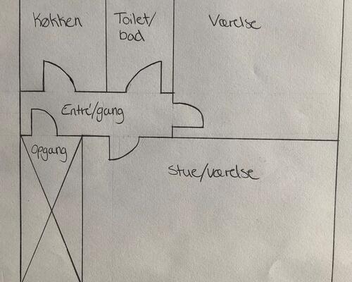 2 værelses lejlighed i Århus C