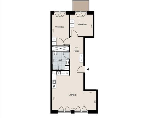 3 værelses lejlighed i Hillerød