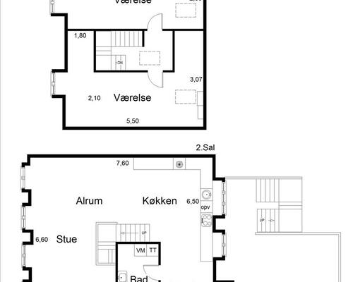 3 værelses lejlighed i Århus C