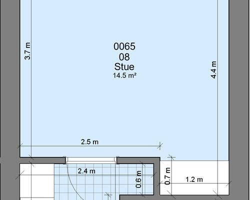 1 værelses lejlighed i Randers SØ