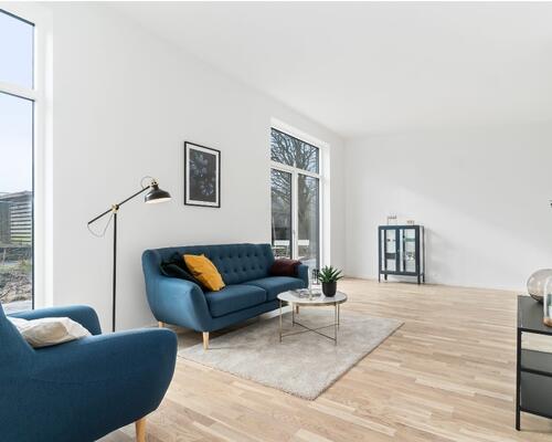 Rækkehus der emmer af lys, liv og luft