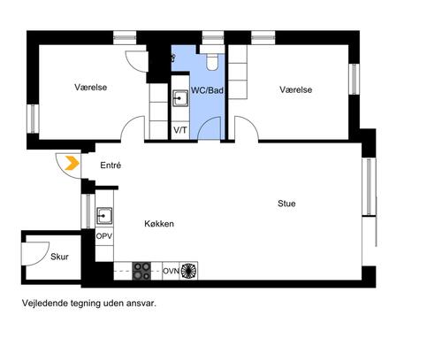 Lækker nyopført 3-vær. lejlighed med egen stor altan i Hasselager.