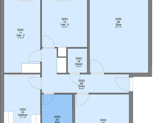 4 værelses lejlighed i Ringkøbing