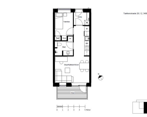 Moderne boliger i Tækkerhusene, Hillerød: Elevator og privat altan. Perfekt beliggenhed ved både natur og by liv
