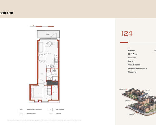 2 værelses lejlighed i Hedehusene