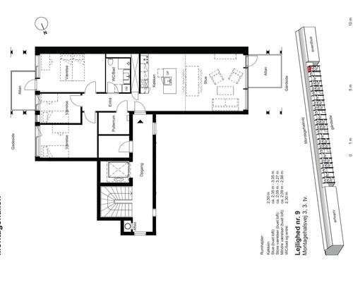 4 værelses lejlighed i Valby