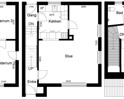 3 værelses hus i Vinderup