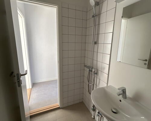 Lys og velindrettet 2-værelses på 45 m2 med pænt køkken – parkering og ladestander
