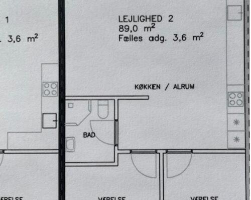 3 værelses lejlighed i Vejen