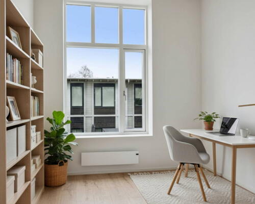 Moderne og lyst rækkehus med 4 værelser, gratis p-plads og gode fælles faciliteter
