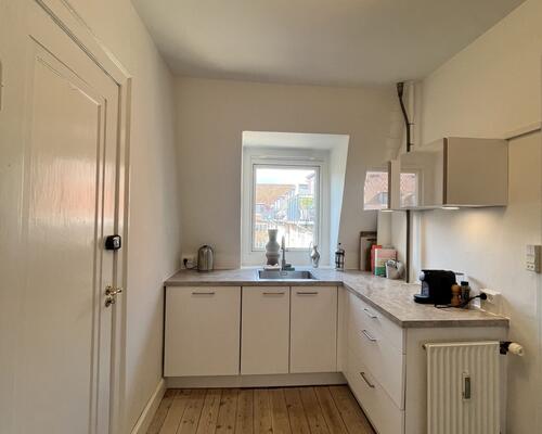 Fuldt møbleret lys penthouse lejlighed | Gentofte