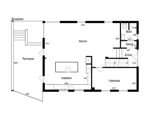 3-plans familie-villa i attraktive Bredballe