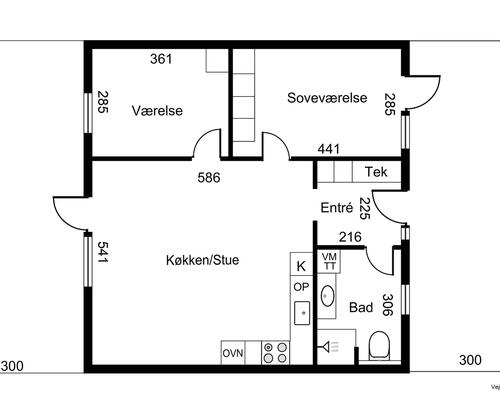 3 værelses hus i Fredericia