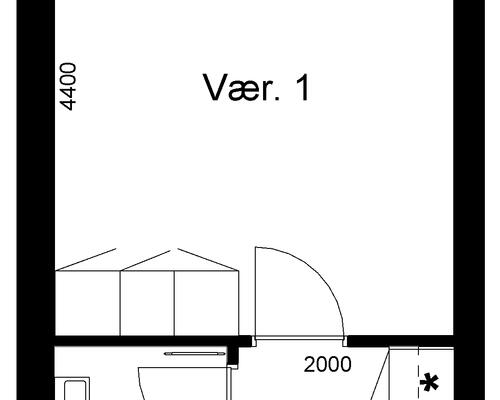 1 værelses hus i Grenaa