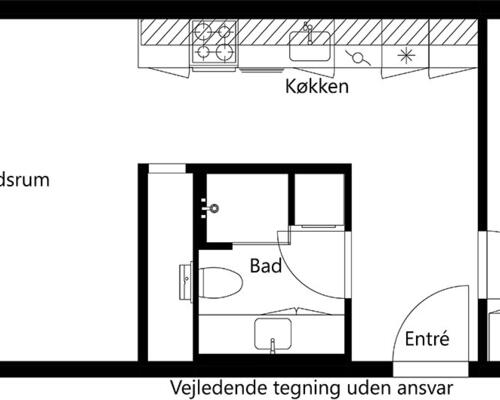 2 værelses lejlighed i Hillerød