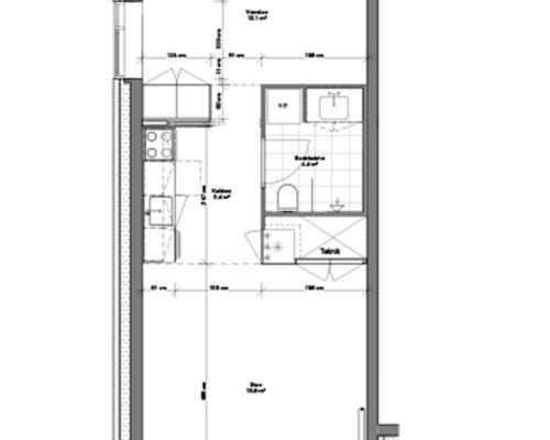 Moderne 2-værelses lejlighed i Bryggerhaven