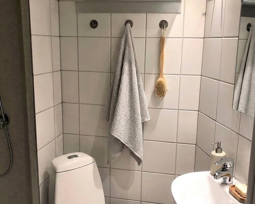 Lys og indflytningsklar 2-værelses på 60 m2 med klassiske detaljer og grønt kig