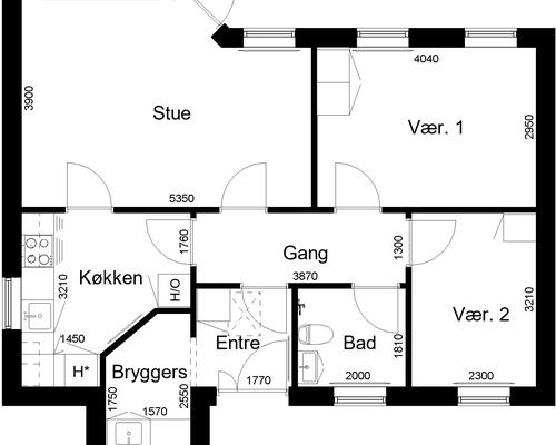 3 værelses lejlighed i Viborg