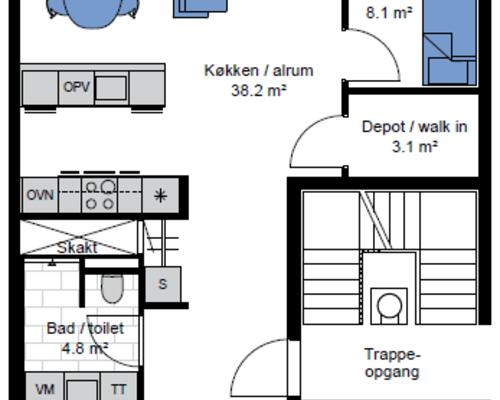 Lys og rummelig 4-værelses lejlighed i købehavn SV