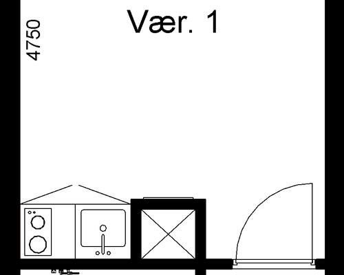 1 værelses lejlighed i Silkeborg