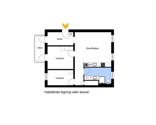 3 værelses lejlighed i Århus C