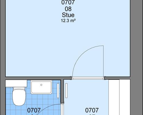 1 værelses lejlighed i Sorø