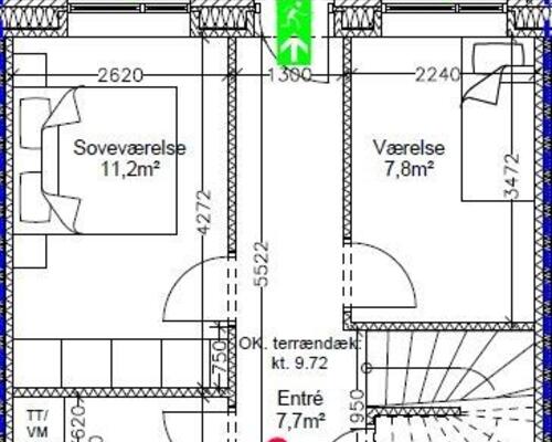Lækkert rækkehus i moderne 2-plans nybyggeri