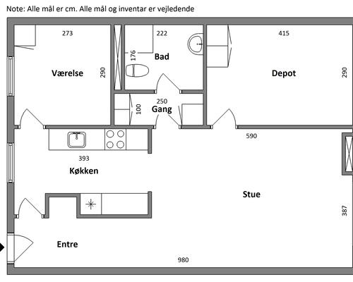 3 værelses lejlighed i Vejle
