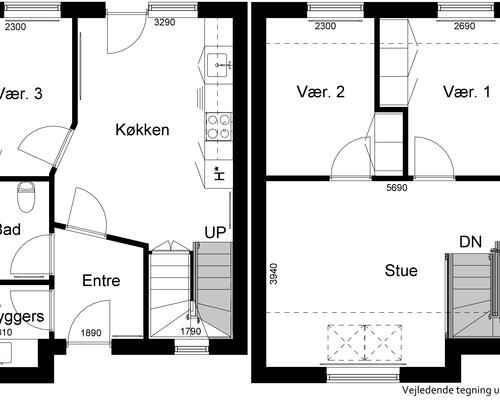 4 værelses hus i Billund