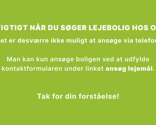 Flot delevenlig 2 værelses lejlighed