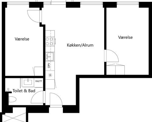 3 værelses hus i Hillerød