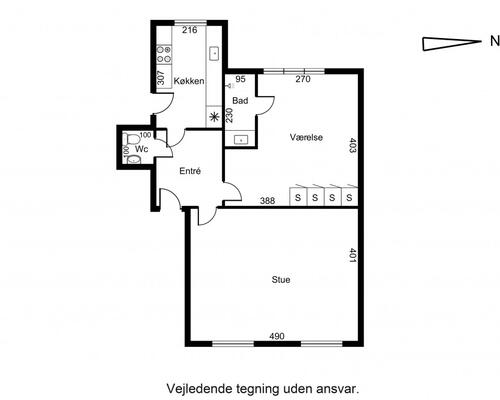2 værelses hus i Esbjerg