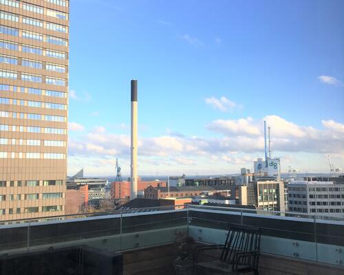 Unik 3-værelses med fantastisk tagterrasse