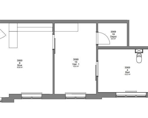 2 værelses hus i Broager