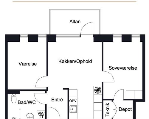 3 værelses lejlighed i Ballerup